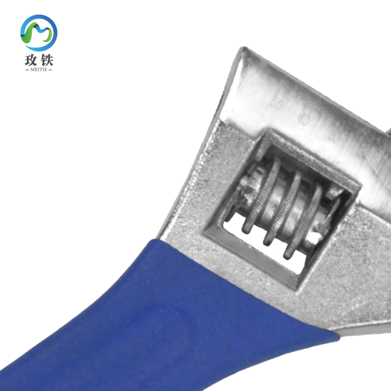 玫铁 沾塑柄活口扳手 6寸 把