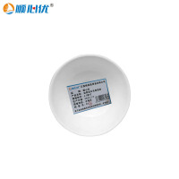 顺心优 纯白陶瓷碗饭汤粉碗面碗 6英寸碗 直径15*7.2cm/个