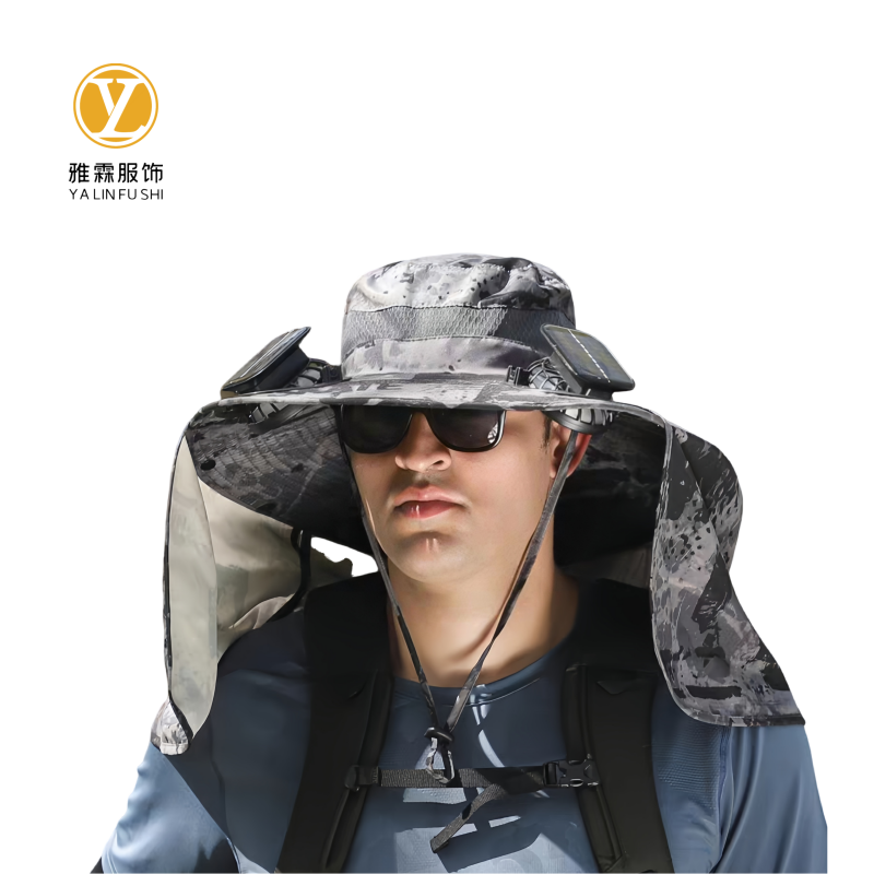 雅霖服 太阳能充电多用风扇帽YLF-FSM0705 顶高清大图