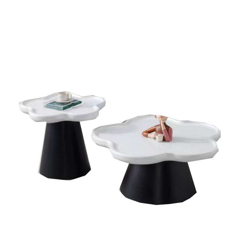 沃灏 茶几组合（主几：850*850*400 边几：600*600*510）高清大图