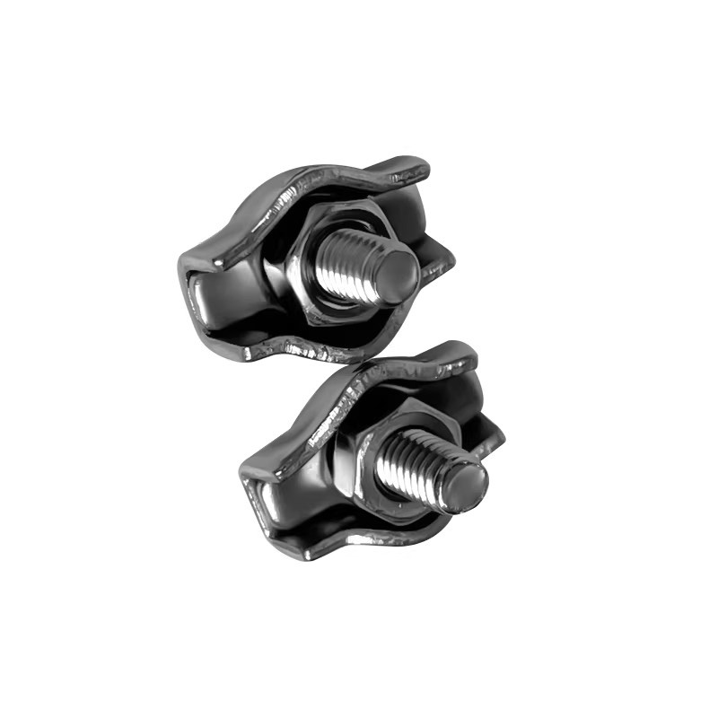 冰匠 304不锈钢钢丝绳单夹装饰夹绳夹刹车线夹卡头 单位：个高清大图