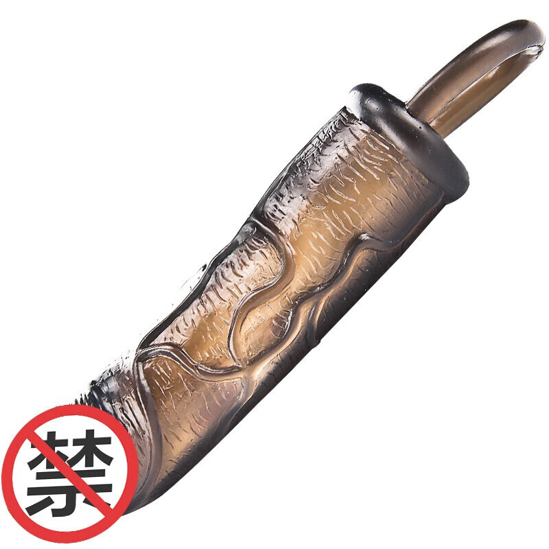 久爱 狼牙套男性 加长加粗锁精环房事时间环仿真阳具套套夫妻房事用品 另类玩具sm 款式D黑色总长13.5加粗0.5cm高清大图
