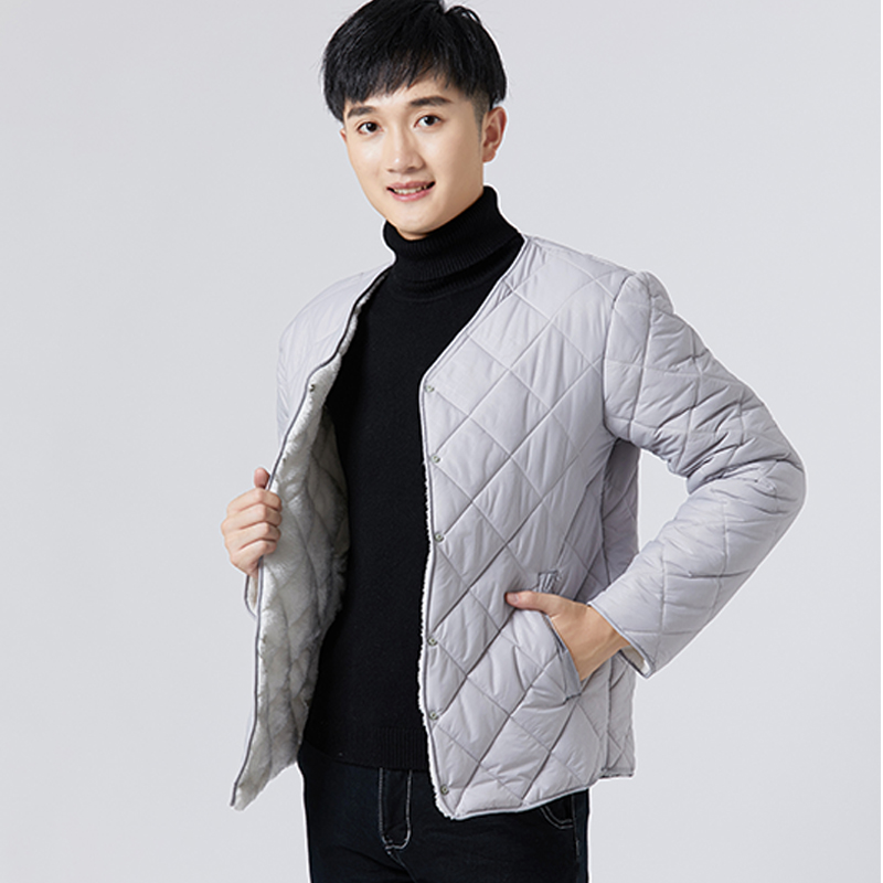 yuansu内胆棉衣男冬季加厚中老年短款薄款爸爸装轻薄打底男士小棉袄加