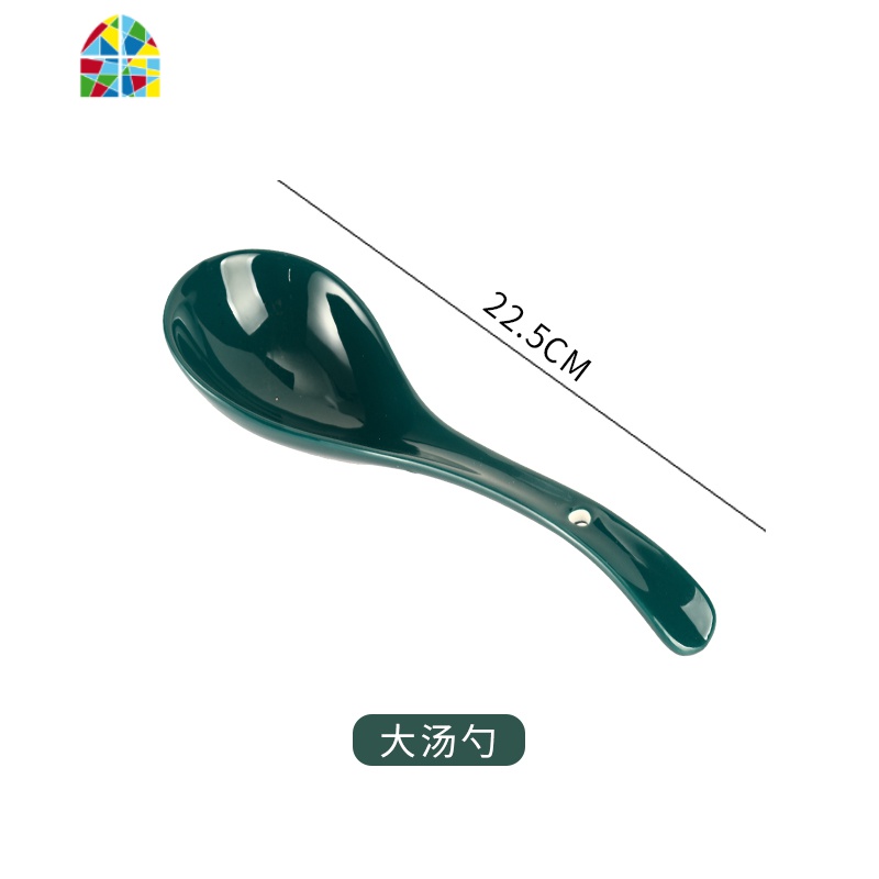 陶瓷碗家用吃饭创意个性面碗大碗盘子网红轻奢餐具碗碟套装北欧风 FENGHOU 大勺子高清大图