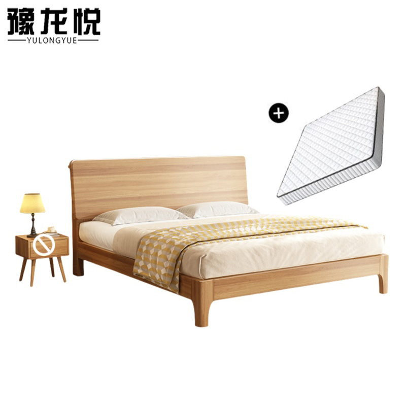 豫龙悦实木床高清大图