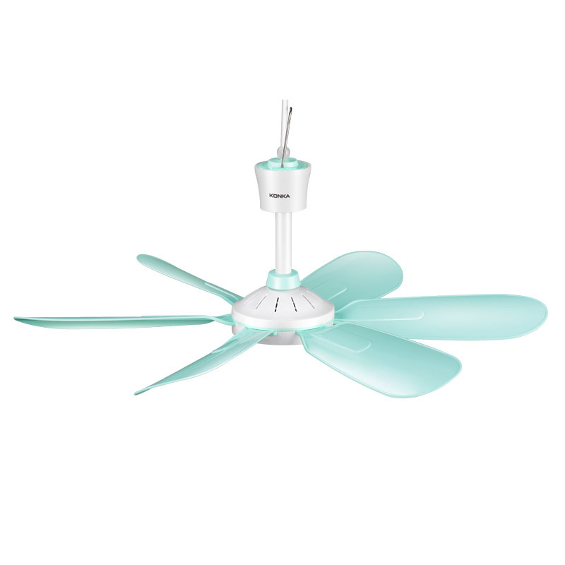 康佳小吊扇蚊帐音静电风扇家用宿舍学生床上吊扇迷你型微风大风力