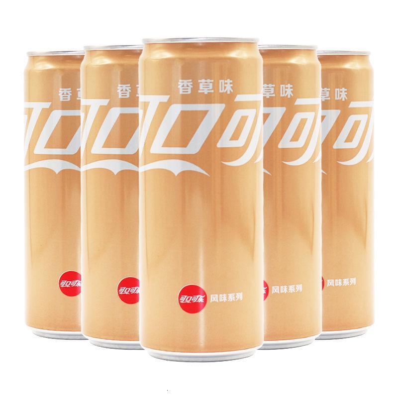 可口可乐品牌 香草味可乐 摩登罐330ml/罐 汽水碳酸饮料整箱