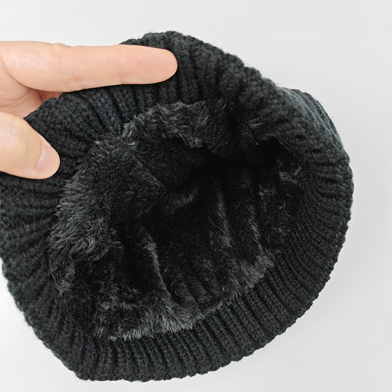 鸽护 毛线帽 GH162QDK-黑色 顶高清大图