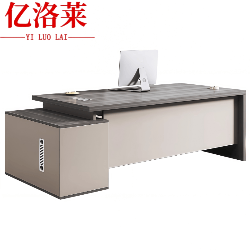 亿洛莱 办公桌 140*60*75cm 张高清大图