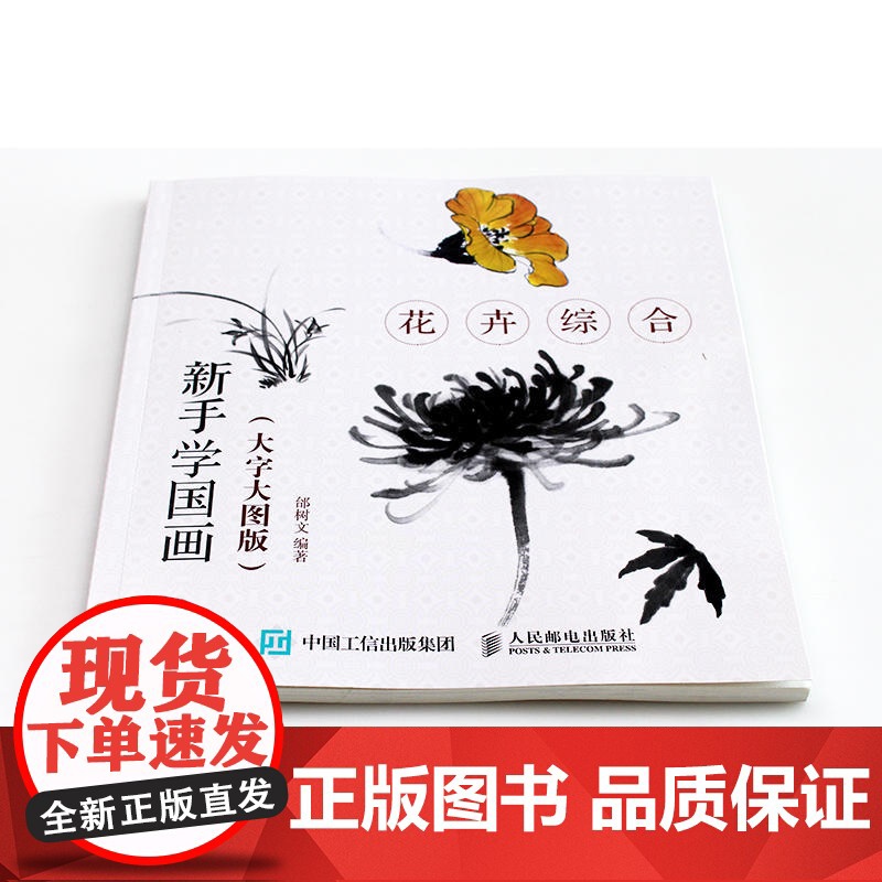 新手学国画 大字大图版 花卉综合 国画绘画修养和技法 中老年人国画基础教程书籍工笔画白描水墨画技法写意画入门教材花卉一本高清大图