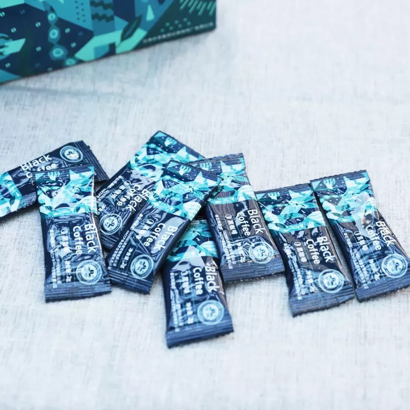 [5盒装]美式纯黑咖啡100g粉速溶无糖精正品防弹云南小粒蓝山挂耳咖啡