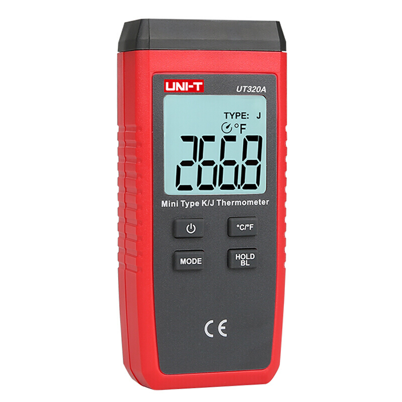 优利德(UNI-T)UT320D 双通道测温仪 温度计 自动量程 带背光 小型便携工业数字温度测量仪
