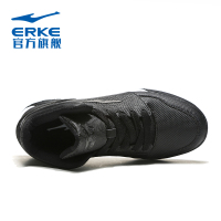 鸿星尔克女鞋女休闲鞋秋冬新款皮革耐磨高帮休闲板鞋跑步运动鞋女官方旗舰店