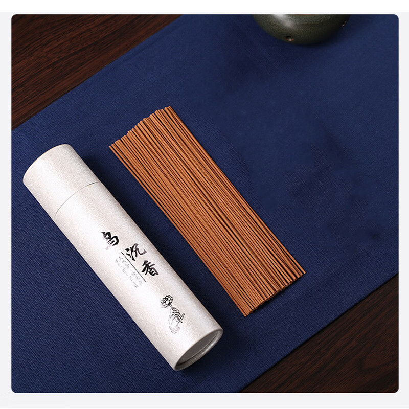 谋福 线香艾草沉香 线香藏香天然檀香熏香供香佛香室内香薰【200g纸筒线香 乌沉香(2盒装)】