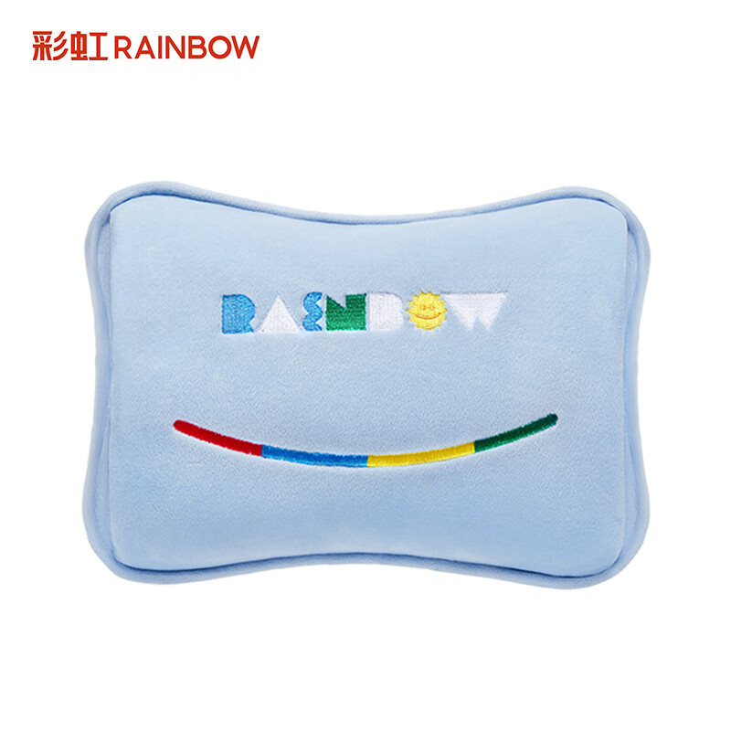 彩虹(RAINBOW)免洗加厚亲肤绒插手电热暖手宝 T614蓝色