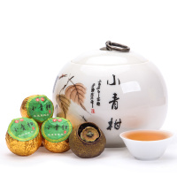热卖茶叶 生晒新会小青柑 大份量 宫廷普洱茶 熟茶 精美陶瓷罐装