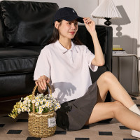 短袖polo衫女夏季净色T恤韩系简约可爱潮_653423 统一颜色 S
