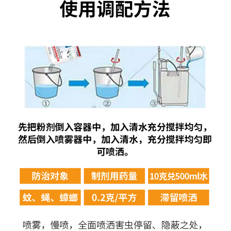 苍蝇药饭店餐厅杀虫剂灭蝇无味一闻克星死室外户外商用养殖场专用高清大图