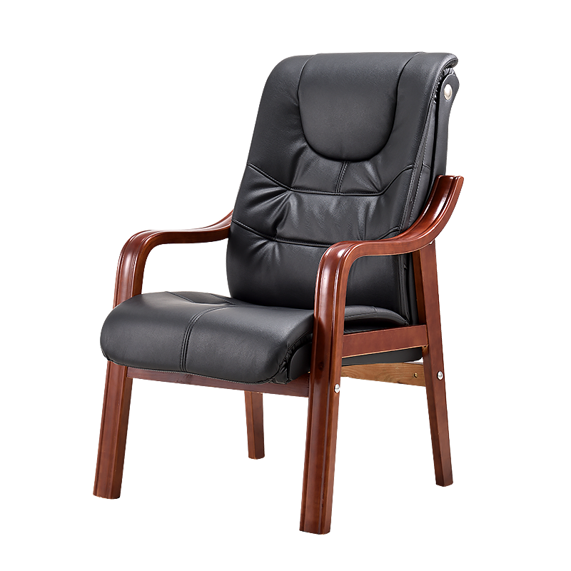 全简大班椅经理椅老板椅实木办公椅会议椅皮电脑椅子皮座椅