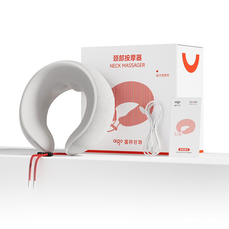爱国者(aigo) 肩颈按摩智能按摩仪肩颈按摩器 白色 AJAM-1201高清大图