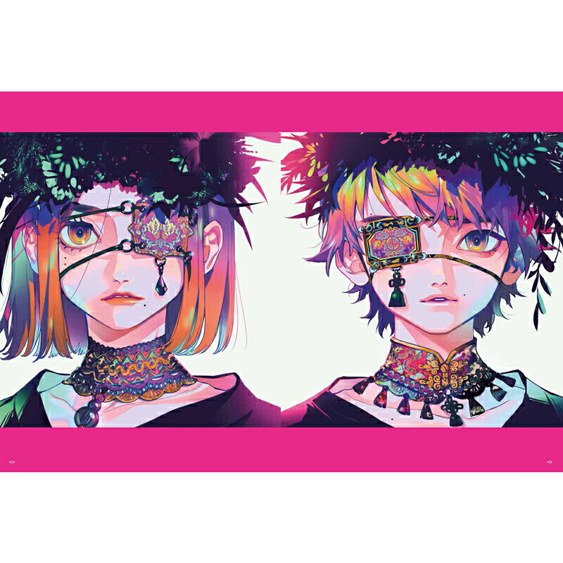 [正版] 千色缭乱:秋赤音个人画集 美术艺术画册集插画教程作品集 漫画人物绘画 日本传统元素的创新画法 绘本作品艺术书高清大图