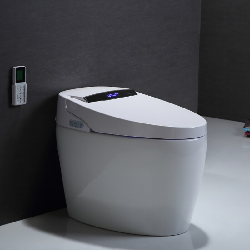 家用智能马桶一体电动式全自动翻盖脚触冲水坐便器250350坑距波迷娜