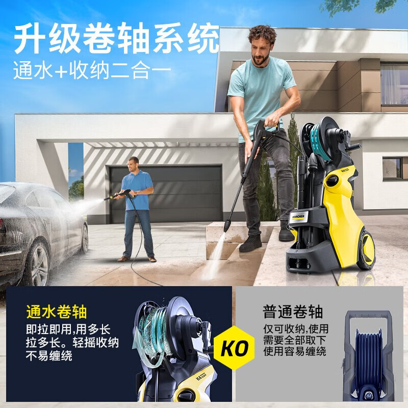 卡赫(KARCHER) 德国卡赫高压洗车机K4S家用洗车高压喷水水枪水冷感应庭院清洗机高清大图