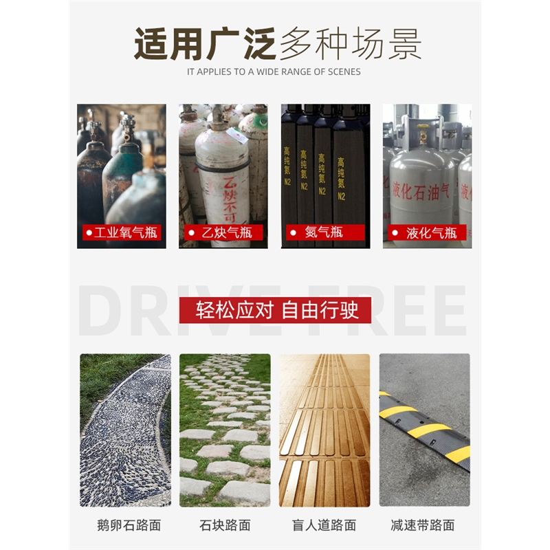 手推车气瓶推车古达不锈钢瓶车瓶车双瓶气瓶车手推