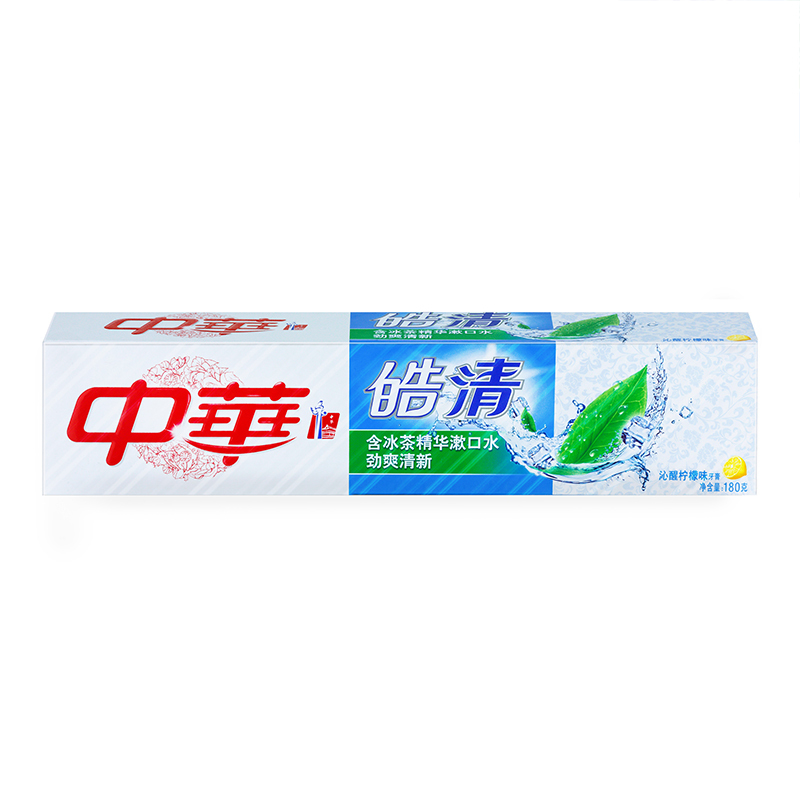 中华 (Zhong Hua) 皓清牙膏 沁醒柠檬味180g[联合利华]