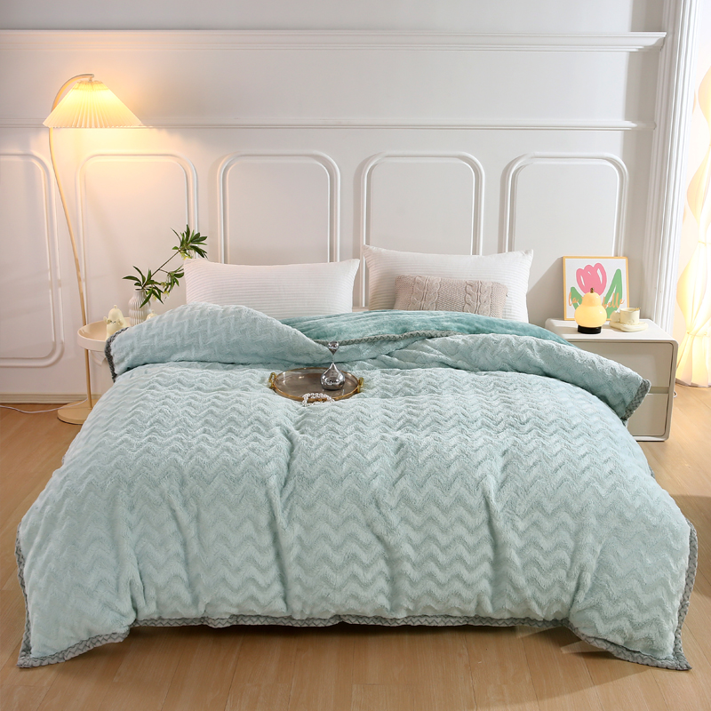 悠梦嘉居 YT-1377 獭兔绒精华被套毯 复合型一毯二用 多场景使用 獭兔绒面料,高贵不凡200*230 2000克