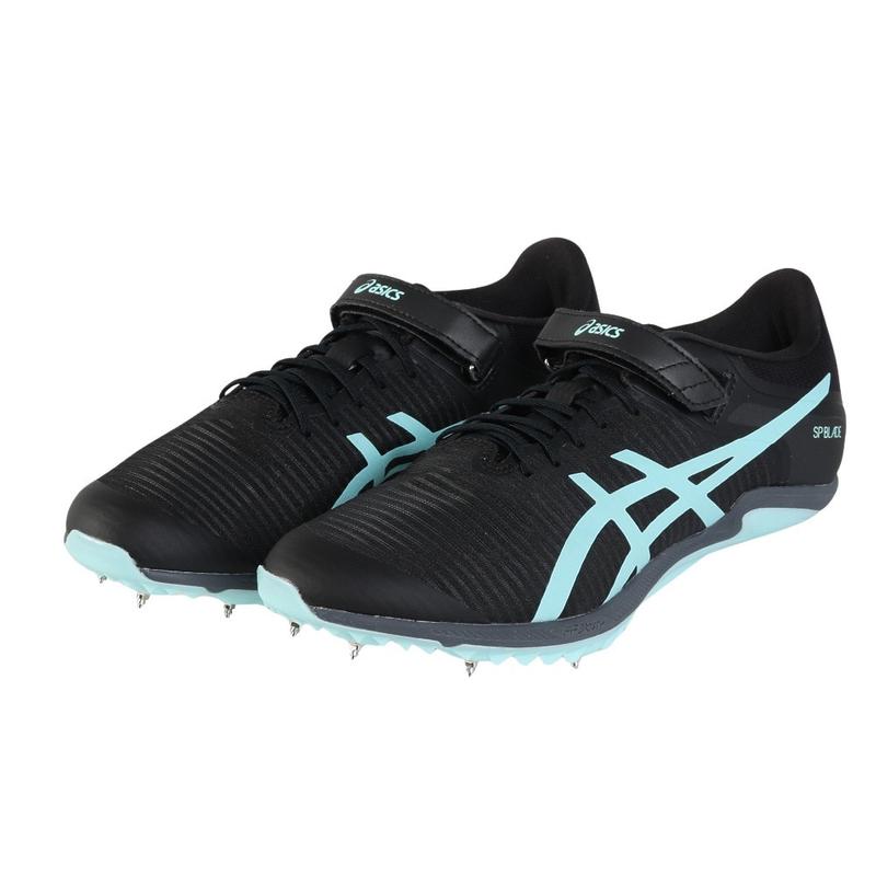 亚瑟士(ASICS)女款陆上运动鞋室内训练鞋全能跑道鞋SPBLADE10舒适 ブラック×グリーン 39.5