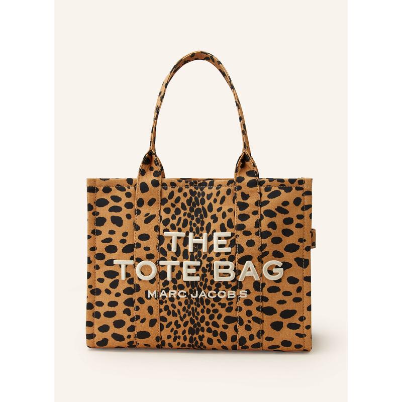 MARC JACOBS/莫杰大容量托特包女动物印花手提包拉链闭合加固底部