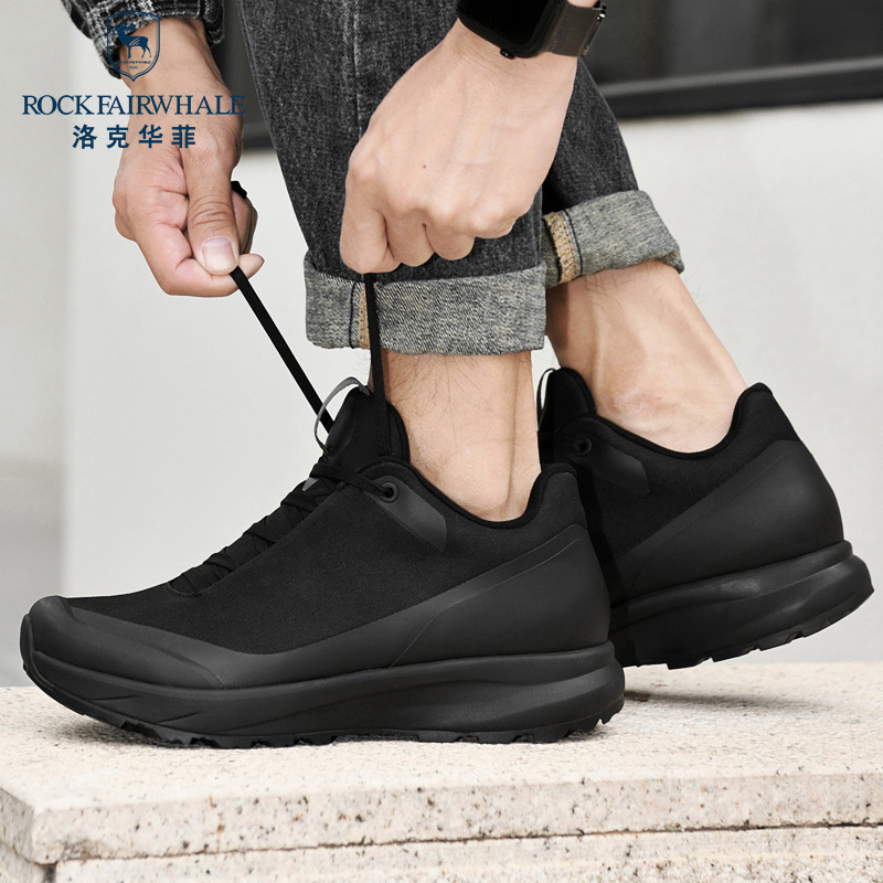 Rock Fairwhale洛克华菲 男士低帮鞋轻盈透气舒适百搭男鞋英伦风设计潮流耐磨运动健步鞋高清大图