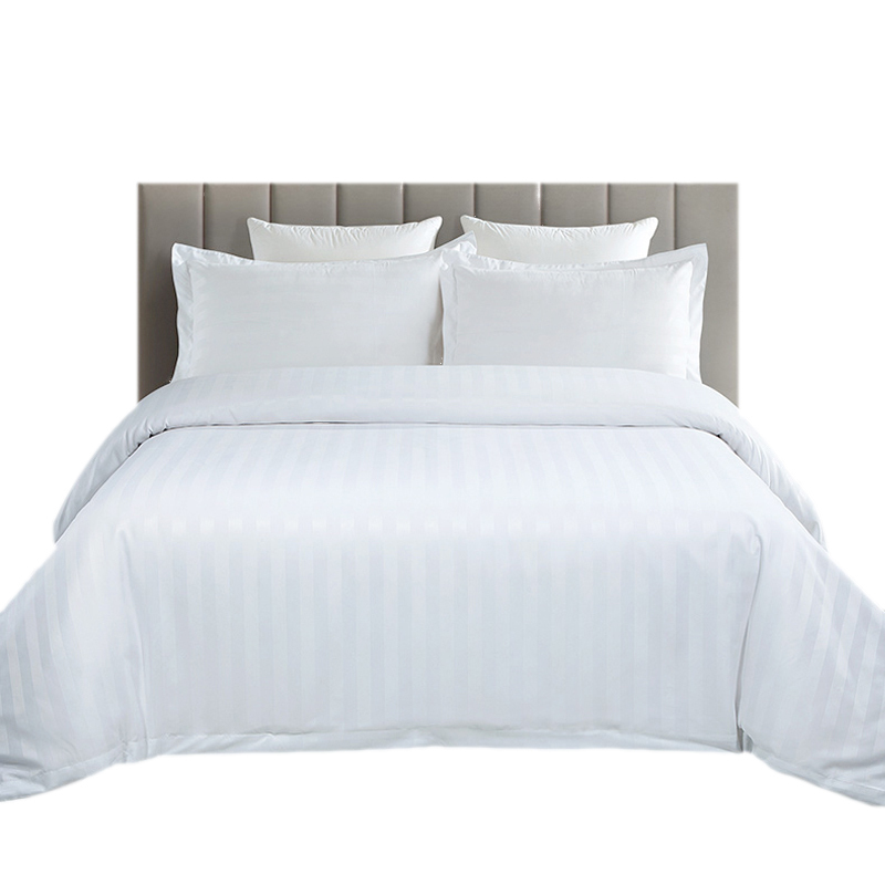 绅宝床单白色三公分缎条100棉160x240cm床