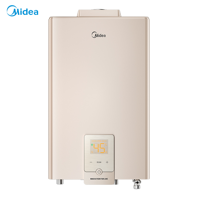 美的燃气热水器JSQ25-13HCN1美的(Midea)家用(天然气)水气双调 宽频恒 萨摩亚黄