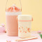 膳魔师(THERMOS)婴童保鲜盒正品多功能保温食物罐三层便当盒饭盒附筷子杯袋JBC-800-OR-FL