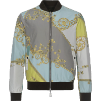 VERSACE COLLECTION 范思哲 男士印花聚酯纤维两面穿薄棉夹克外套棒球服 V500600 VT02103