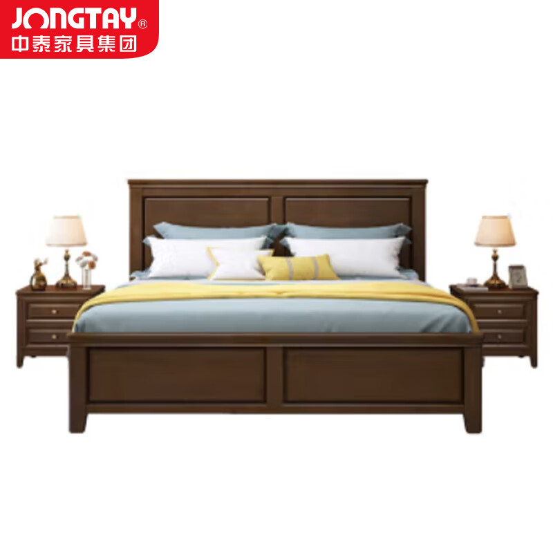 中泰(jongtay)1.5米现代简约美式单双人床 J-CDZ102