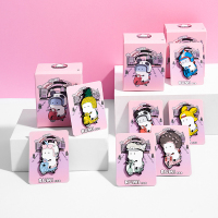 名创优品(miniso) 萌力星球TUTU车系列盲盒徽章衣物服饰帽子创意玩偶装饰