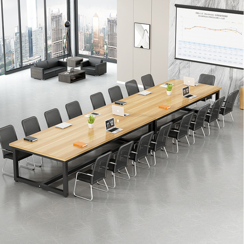 中豫鑫泽 ZYXZ5030117 会议桌简约现代长方形办公室小型会议桌 3.6米单桌高清大图