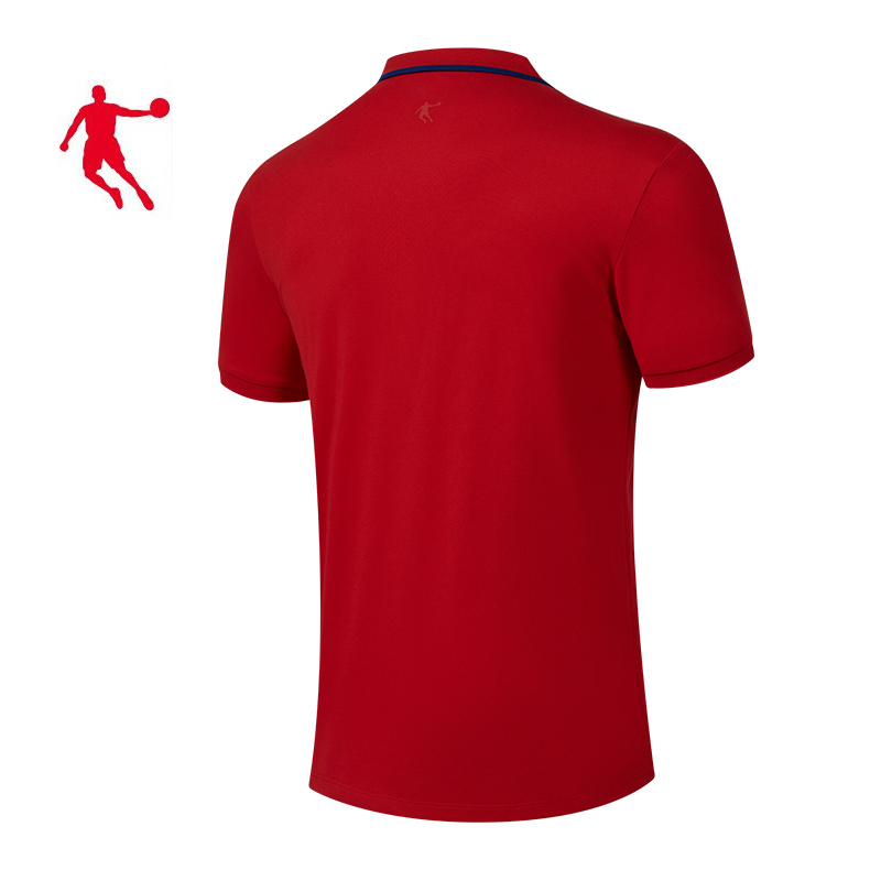 乔丹 运动T恤 针织短袖T恤衫 POIO衫 KTS13201199 男款 件(乔丹白2XL )高清大图