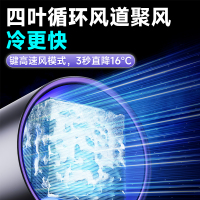 2025循环扇桌面风扇usb静音风扇免打孔壁挂厨房宿舍办公桌面风扇智能超清大屏数显