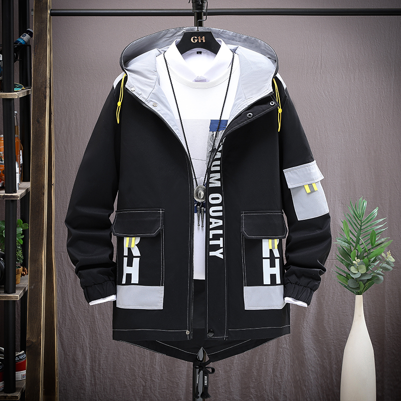 茜靓CHYLLIRN2021春季新款棒球服外套男春秋韩版潮流工装夹克ins痞帅气上衣服