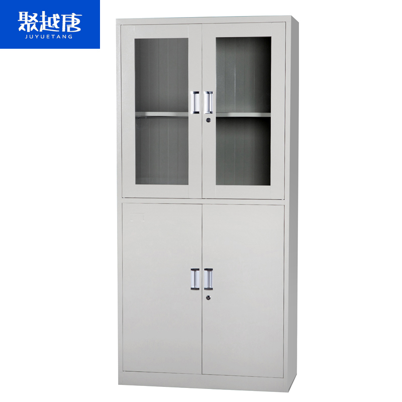 聚越唐多层办公柜简约钢制文件柜带锁音轮子移动式收纳柜JUYUETANG高清大图