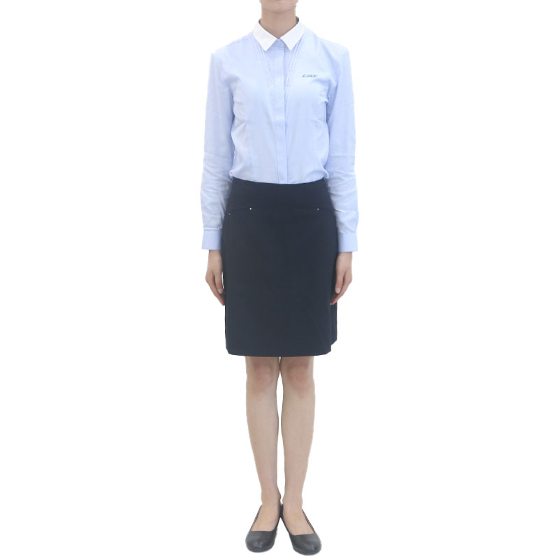 燕舞 YW21ZC9TL210804W 女士长袖衬衫 35-44码 定制款（计价单位：条）天空蓝 42码 天空蓝