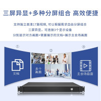 高清4K视频会议终端 3屏异显 独立高清17路视频分屏组合