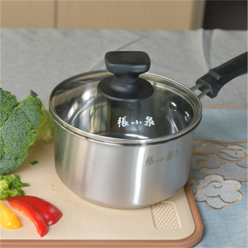 张小泉御风不锈钢奶锅-16cm C32340100高清大图