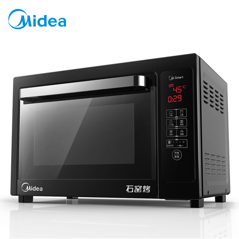 美的(Midea)MG38CB-AA 家用多功能电烤箱 38升大容量烤箱 广域控温 企业采购 38LApp操控|搪瓷内胆