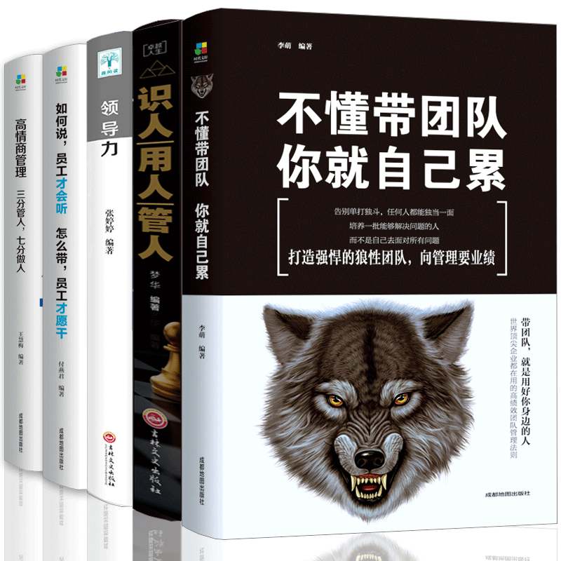 [正版]套装5册 管理书籍 不懂带团队你就自己累管理三要领导力高情商员工管理书籍 领导力销售管理类企业管理学书籍 书书高清大图