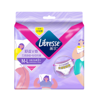 [囤货装]Libresse薇尔舒适V感少女款M-L码2片女性卫生裤2片×5包
